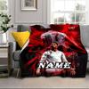 Custom Name Ronaldo's Legacy Soccer Blanket bed sofa Blanket Flannel Blanket for Camping, Hiking, Picnic Essentials,gift for family and friends