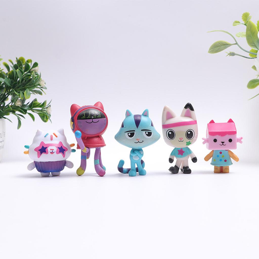 13pcs/set PVC Dollhouse Figure Toy Cartoon Stuffed Animals