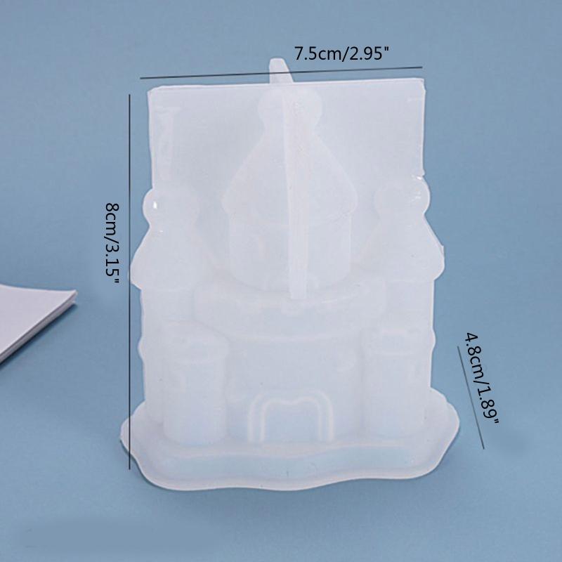 Exquisite Castle Resin Molds Epoxy Casting Fairy Land Mold Silicone Soap Jewerly Making Mould DIY Art Craft Home Decor