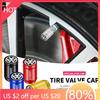 2025 Hot Fashion Aluminum Car Tire Valve Cap Tyre Gas Nozzle Cover Valve Dustproof For VW Volkswagen Jetta MK5 Golf Passat 3B7 6