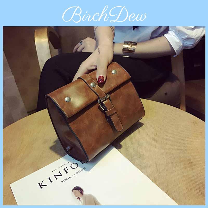Elegant Vintage Style Pu Leather Crossbody Bag For Women In Brown Chic Small Square Design