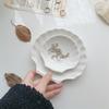Shaped Shell Jewelry Storage Trays Trays White Ceramic Plate Storage Dishes Ring Earings Plate Home Decorative Tray Design