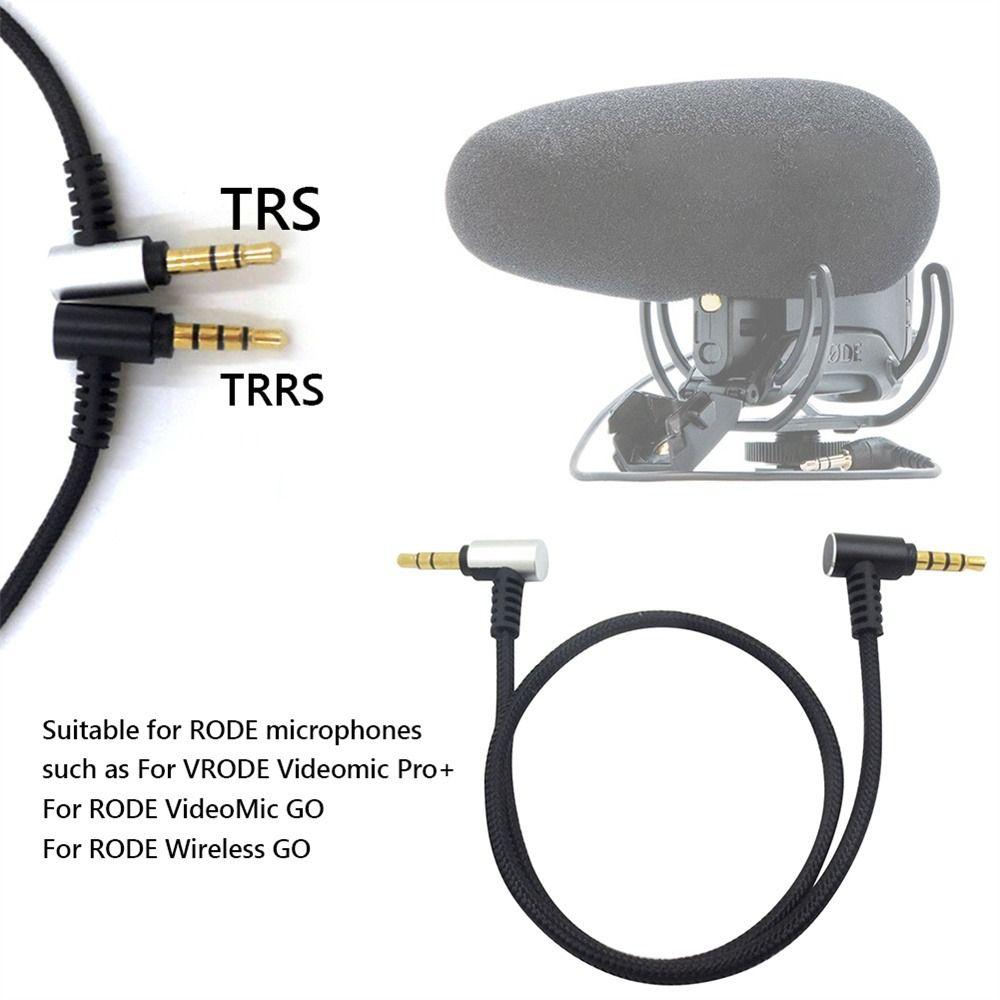 Phone Supplies TRS to TRRS Cable 3.5mm Microphone Adapter Tablet Mic Converter Microphone Cable