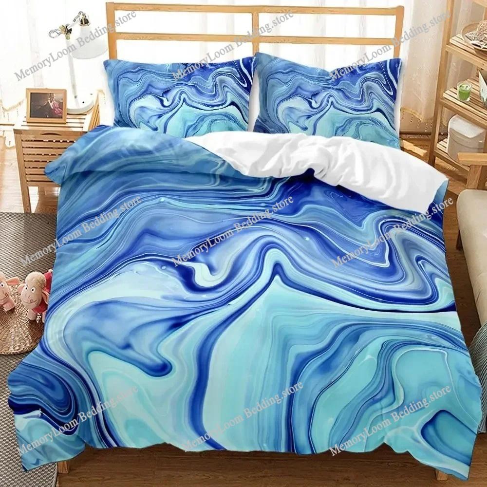 Marble Duvet Cover Set Tie Dye Modern Art Abstract Twin Bedding Set Double Queen King Microfiber Comforter 3D Print Quilt Cover