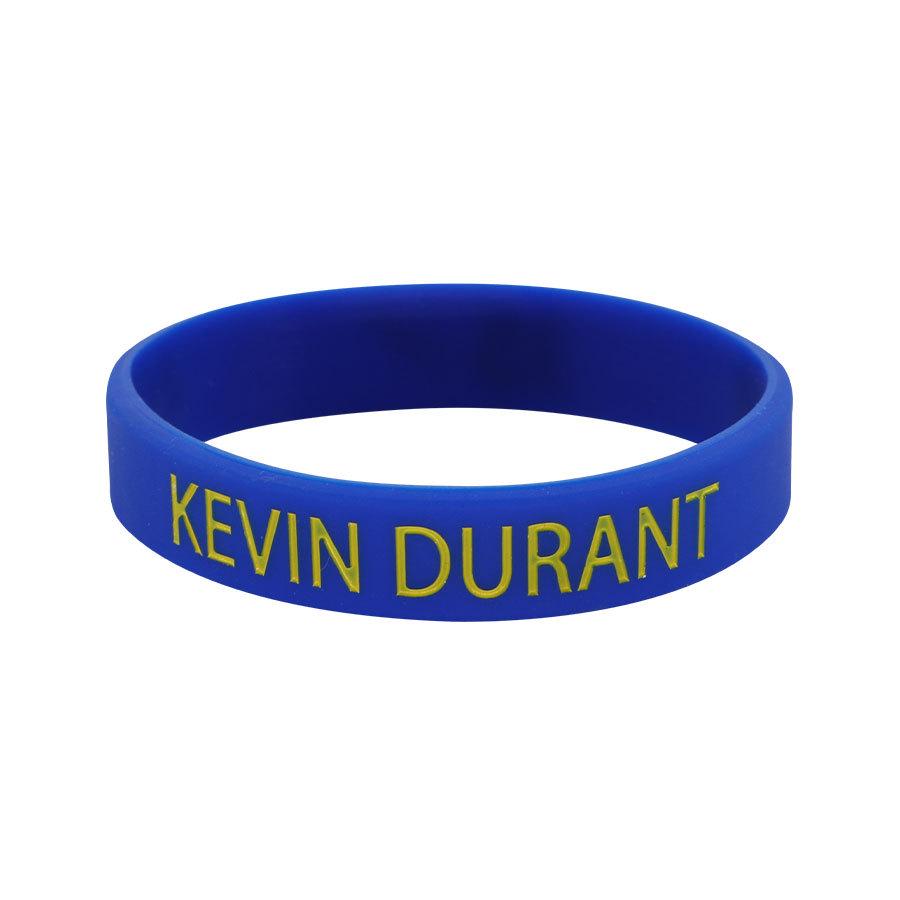 Kevin Durant Autographed Douyin Warriors Silicone Wristband Gift Bracelet with 'God Hand' KD Ring - Collector's Edition