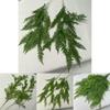 Simulated Green Plant Soft Rubber Vine Wall Hanging For Interior Design
