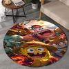 1PC Sponge Underwater Adventure Round Rug, Non-slip Chair Mat, Home Decor, Circle Carpet Perfect for Office, Bedroom, Living Room,Christmas gift