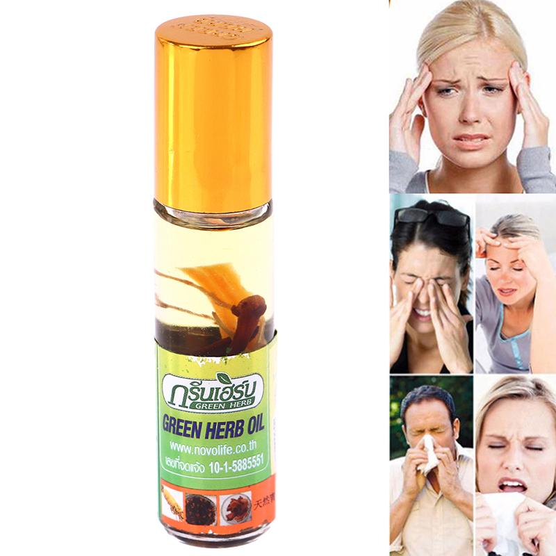 Balsam-Balsam, thailändisches grünes Kräuteröl, Kräuter, Kopfschmerzen, Schwindel, Linderung, Schmerzmassage