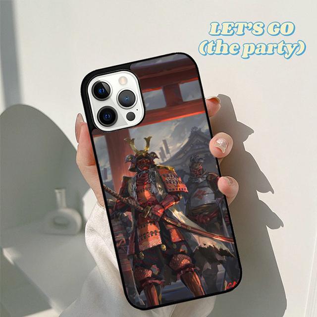 Autumu Japanese Samurai Ninja Phone Case Cover for iPhone 16 15 12 Mini 11 13 14 Pro Max SE 2020 Apple 6S 7 8 Plus Coque