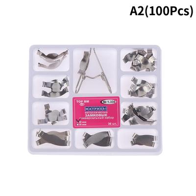 100Pcs Dental Pro Metal Matrix Bands Sectional Contoured Band Roll Matrices