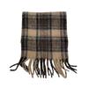 Versatile Maillard Scarf for Women Autumn and Winter Thickened Mohair Scarf Plaid Fashion Korean Style Tassel Shawl