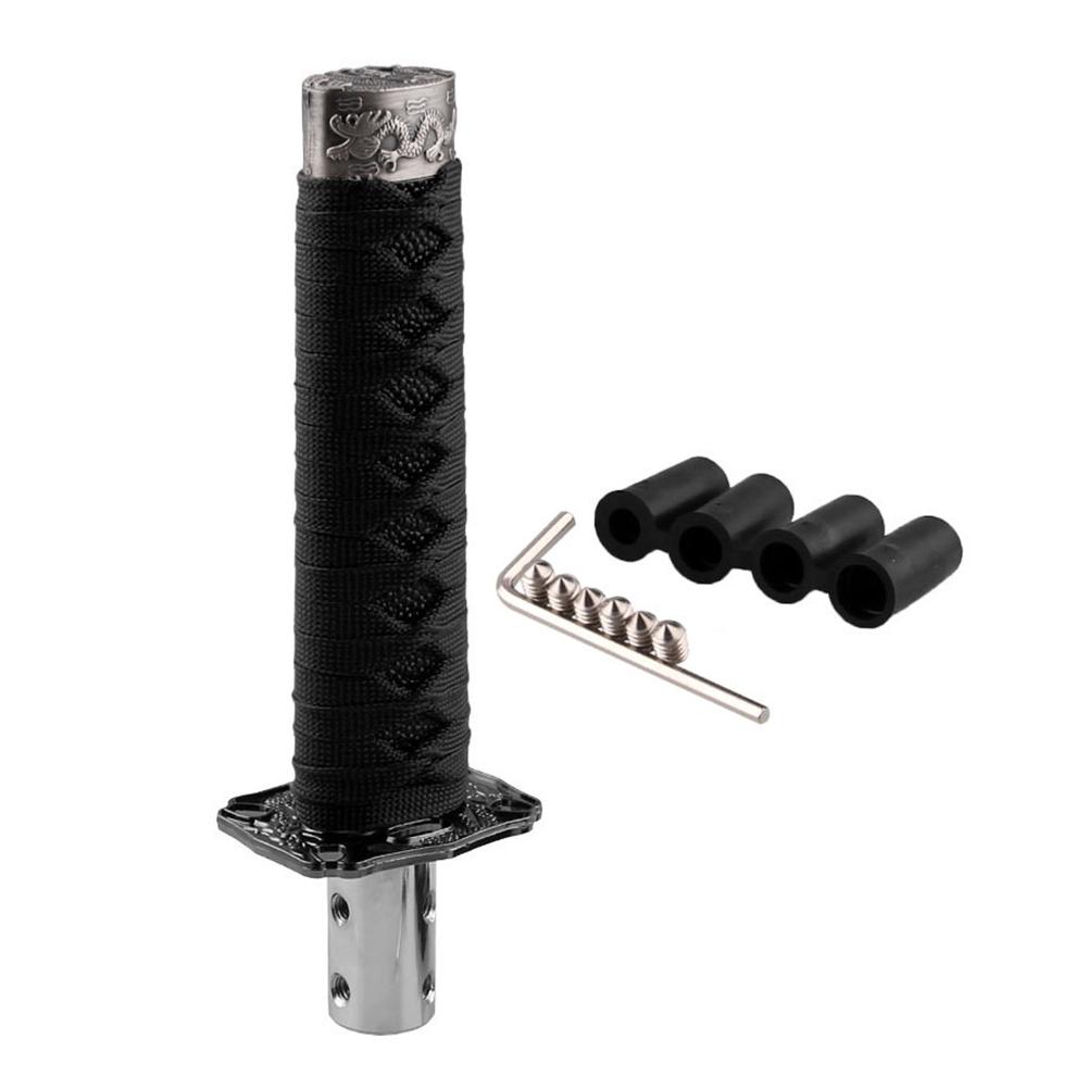 200MM Universal Samurai Sword Shift Knob Shifter With Adapters Gear Shift knob Samurai Shifting Head Samurai Sword Handle