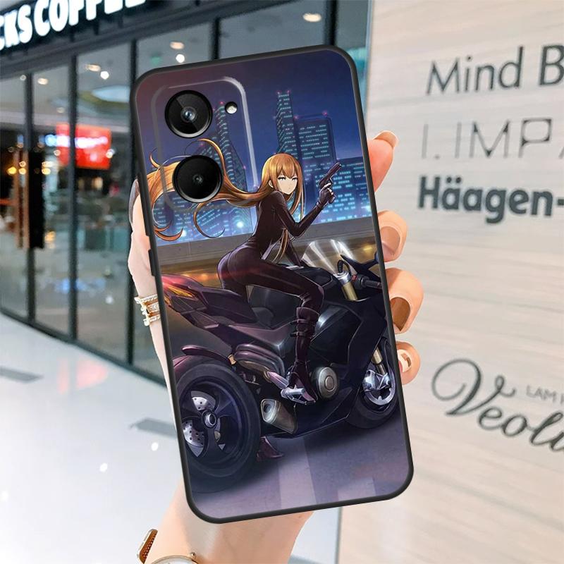 Motorcycle girl Anime Case For Realme 15 14 13 12 11 Pro Plus GT6 GT7 Pro C55 C51 C35 C53 C61 C65 C67 C63 C71 C75
