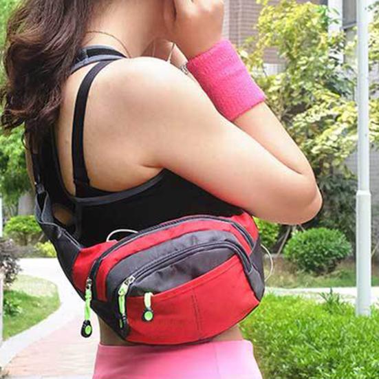 Utendørs Sport Midjeveske Lommebok Herre Dame Bum Belte Vanntett Nylon Fanny Pack