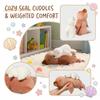 Weighted Plush Seal and Pup Stuffed Animal Toy Soft Plush Cushion for Kids and Adults Comfort and Relaxation Support