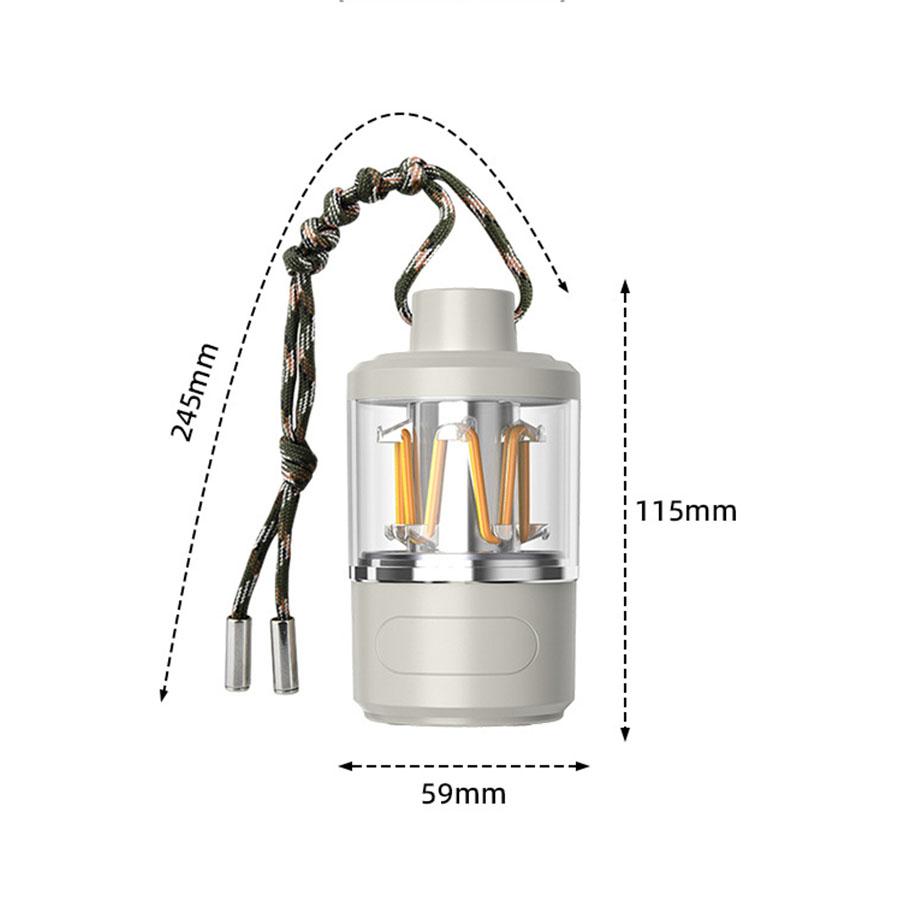 Rechargeable LED Camping Light - Portable Handheld Flashlight for Hiking, Emergency & Outdoor Adventures