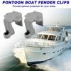 Sturdy Design Boat Marine Bumper Black Nylon Fender Clips Pontoon Mount  Marine Environment