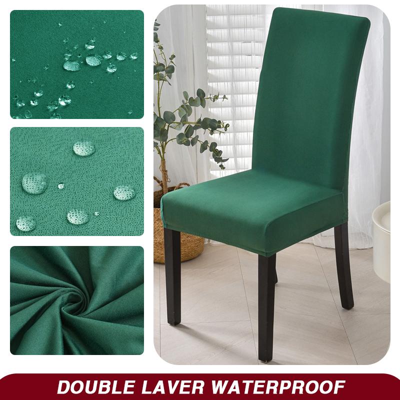 Wodoodporny Pokrowiec na Krzesło Jadalniane Rozciągliwy Pokrowiec na Krzesło Zdejmowany Zmywalny Ochraniacz na Krzesło do Domu, Restauracji, Kuchni, Bankietu
