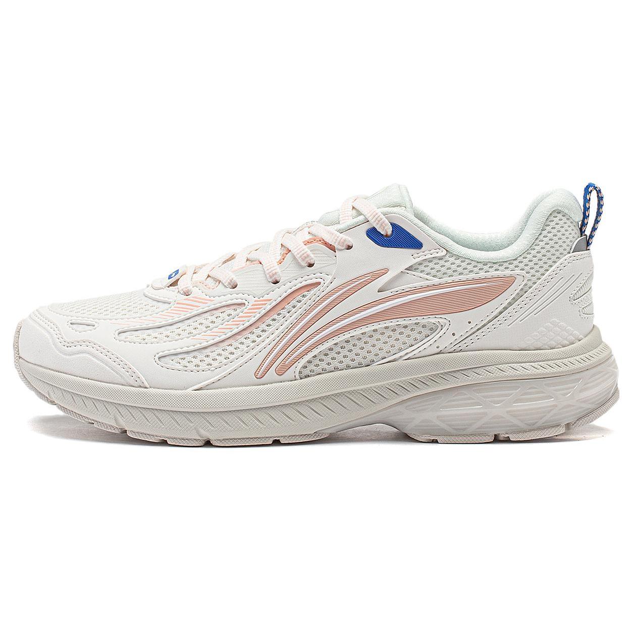 

Li Ning Cushioning Slip Resistant Abrasion Resistant Low top Running Shoes Women s White Blue ARXT022-5 35