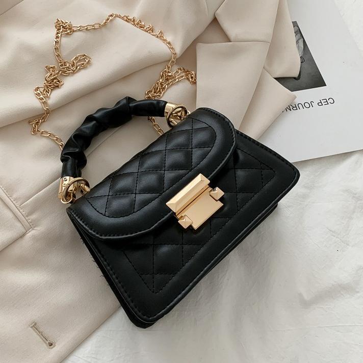 

Женская сумочка Модная Простая Универсальная Сумка на Одно Плечо чёрный