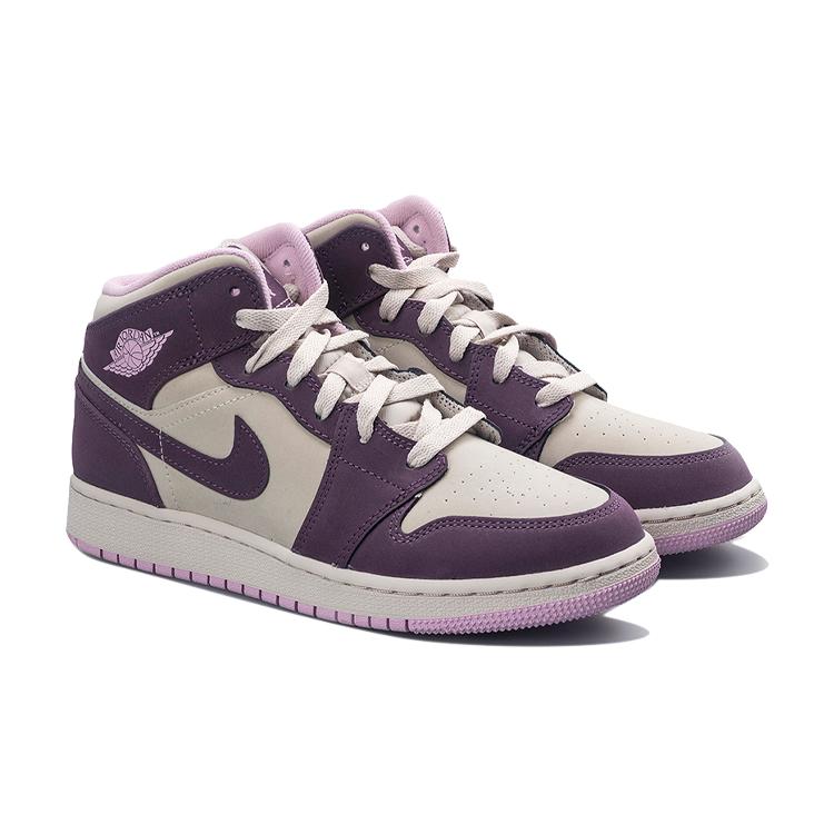 New Jordan 1 Retro Mid GS Pro Purple 555112-500