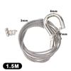 Locking Stainless Steel Wire Rope Adjustable Retractable Suspension Lanyard for Industrial Equipment Hanging Work