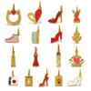 Oil-Dripping High Heel Skirt Pendant for DIY Necklaces and Bracelets