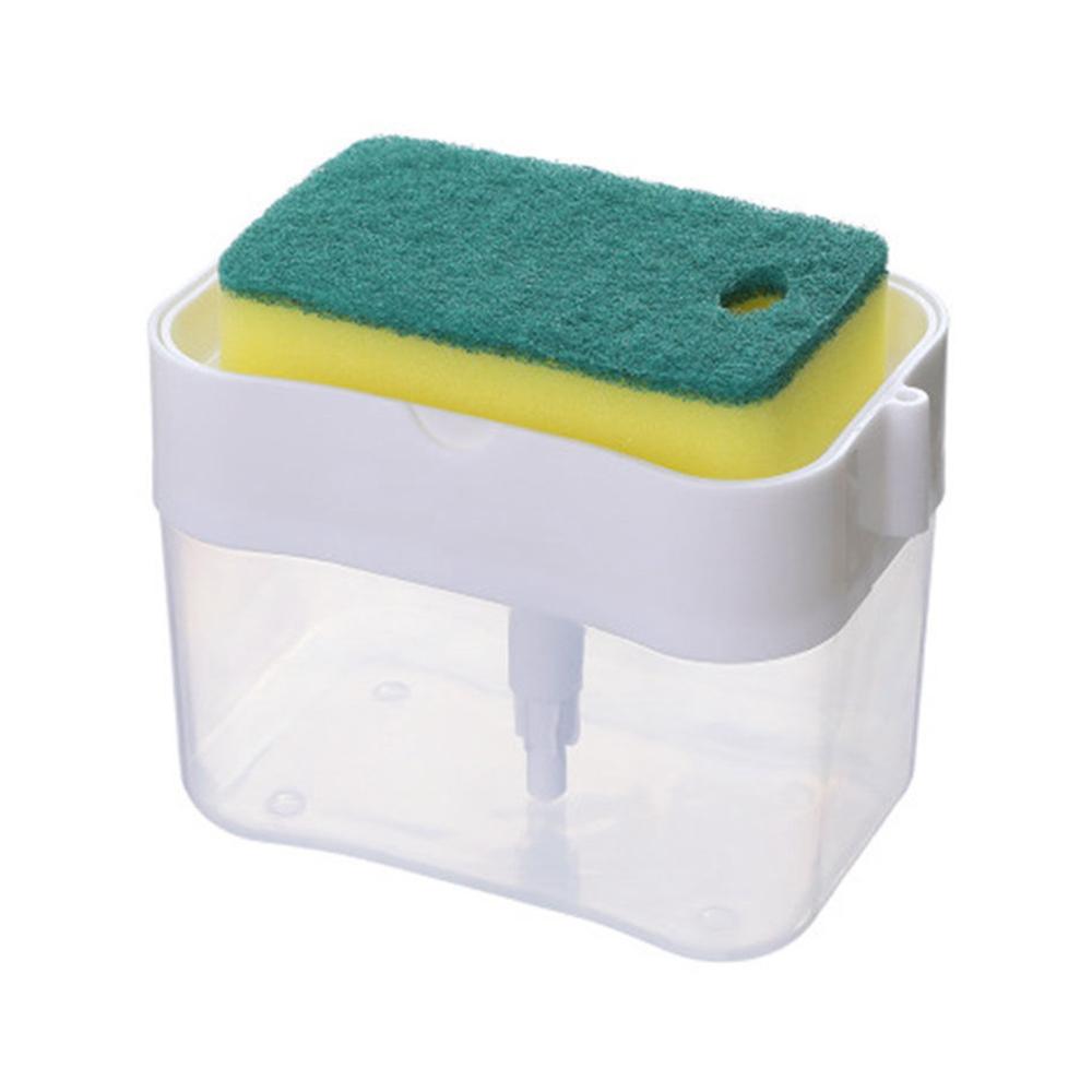 

Automatic detergent dispenser, liquid soap dispenser, cleaning brush press, dishwashing cloth soap dispenser, белый