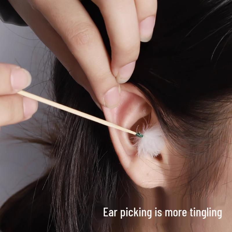 Ohrreinigungs-Werkzeugset mit Gänsefederstäbchen für sichere Ohrpflege