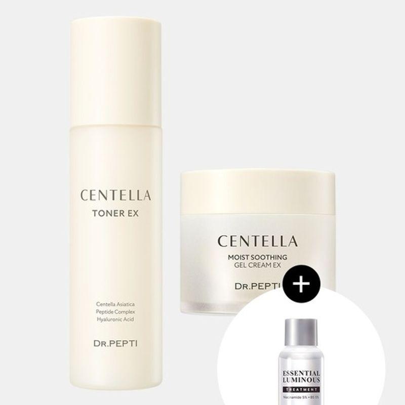 

[Эксклюзив/Бесплатно] Тонер с центеллой + Гель-крем с центеллой + (Свободно) Сияющий уход 30 мл Centella Toner + Cream Set