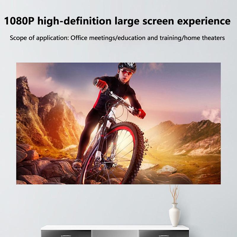 Portable Projector Screen 60/72/80/92/100/120 Inch 16:9 Anti-Light Projection Reflective Cloth For Home Cinema Outdoor Office