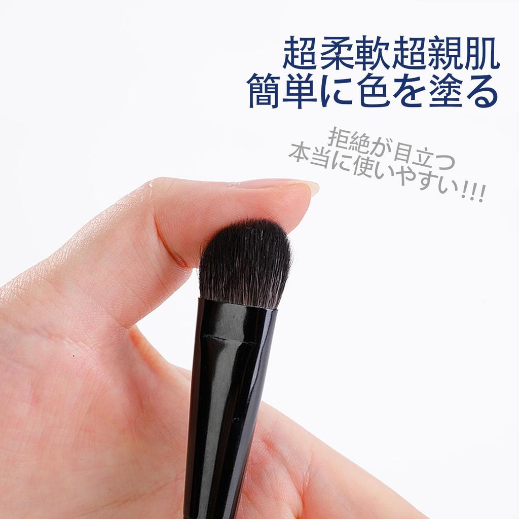 LUYING Eyeshadow Brush Set of Bristles for Uniform Eye Makeup Brushes In and L Sizes 3, Ultra-Soft Natural, Color, S, M,
