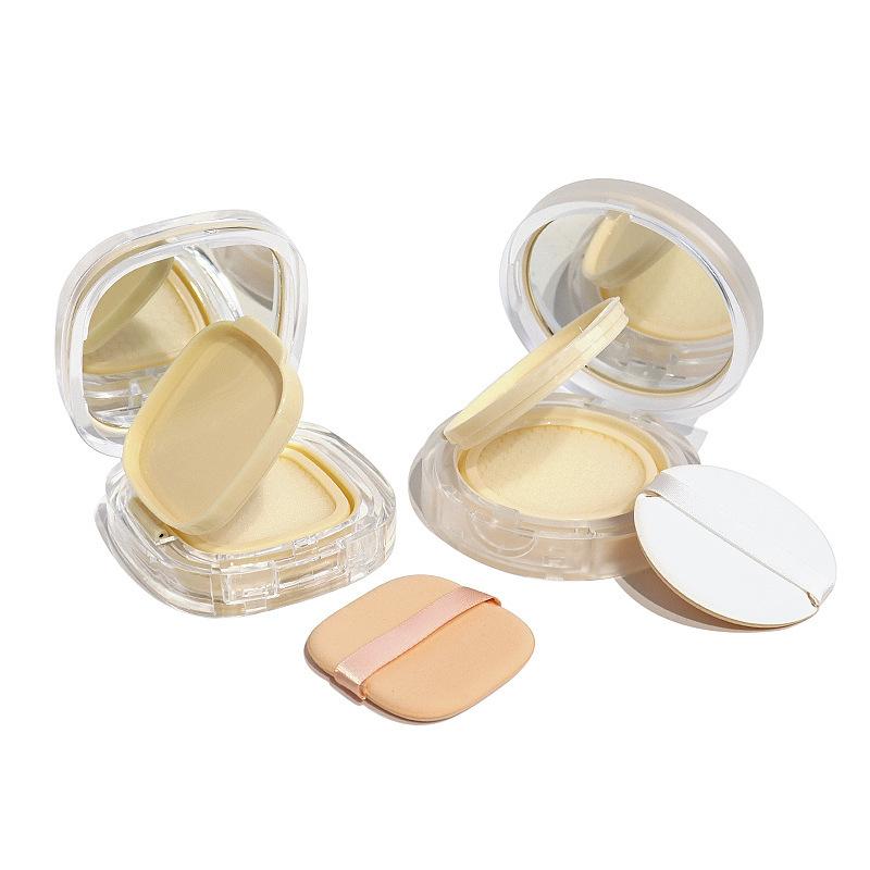 Air Cushion Foundation DIY Box Mini Cute Empty Puff Box Portable Mirror For BB Cream Cosmetic Makeup Case Container With Sponge
