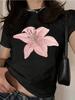 New Womens Casual Printed Crew Neck Short Sleeve TShirt Comfortable and Stylish Harajuku Street Style Top Women Cotton Clothing