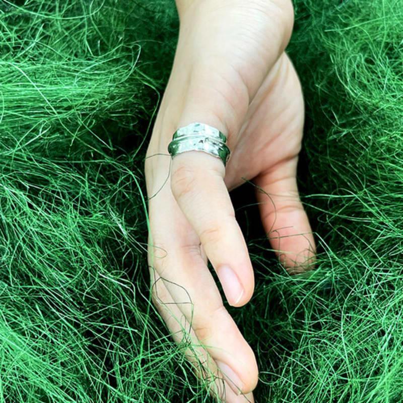 Water. Wet Green Ring