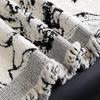 Half Fleece Flower Sofa Cover With Tassels Non Shedding Autumn Winter Sofa Blanket Towel Anti-Dirt Couch Cushion For Living Room