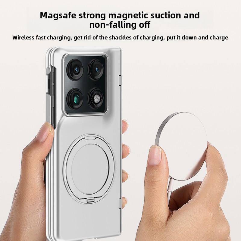 For Motorola Razr Fold Case Luxury Hard Magsafe Ring Stand Magnetic Protective Back Cover case For Moto Razr Fold Phone Shell