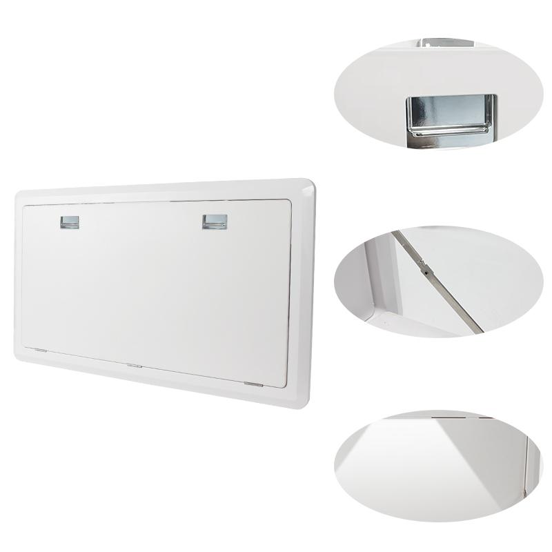 RV Outdoor Lighted Folding Plastic External tilt Dining Table Shelf With lock apply to motorhome caravan accessories
