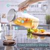 High Capacity Borosilicate Glass Cold Water Kettle and Juice Dispenser