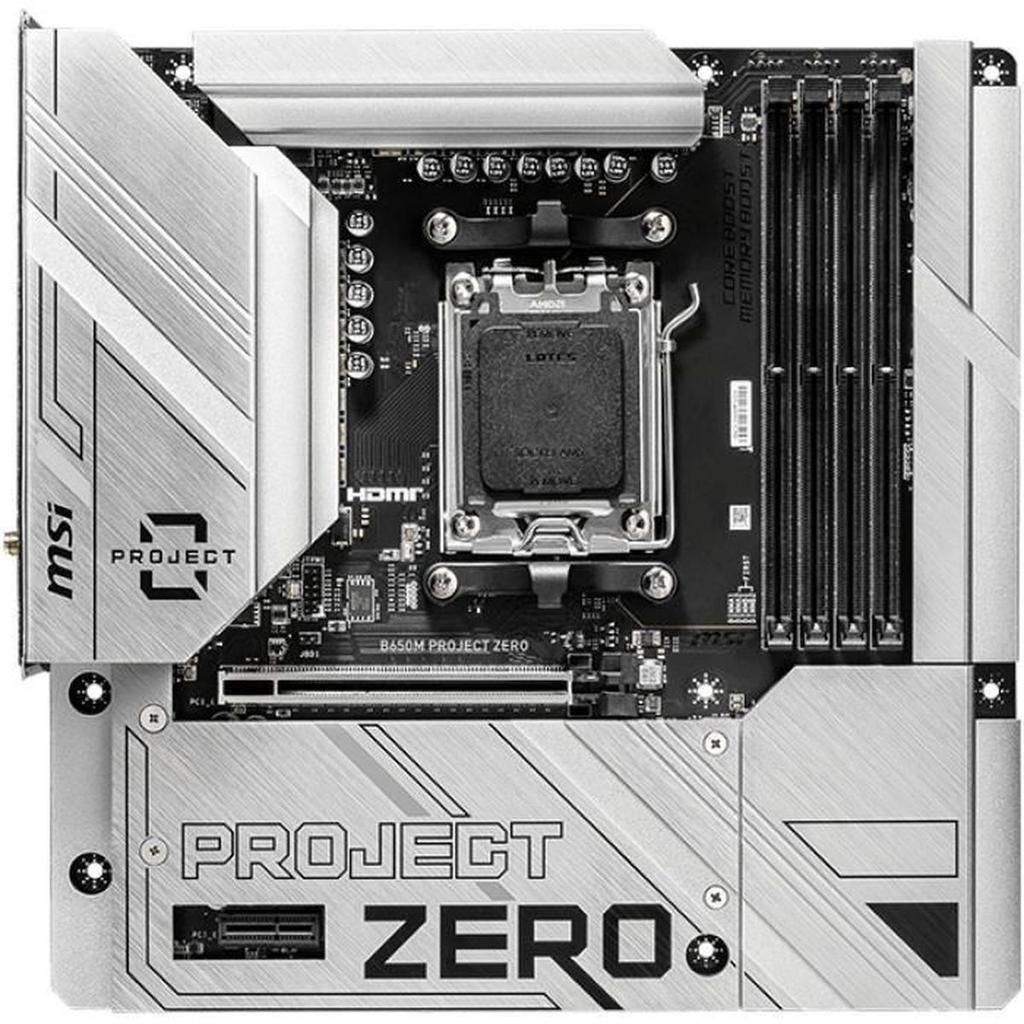 Carte Mère - MSI - B650M PROJECT ZERO - Socket AM4 - DDR4 - Micro ATX
