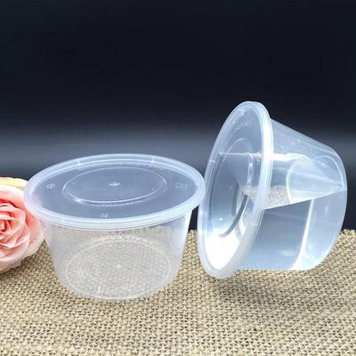 Disposable Round Plastic Food Containers with Lids