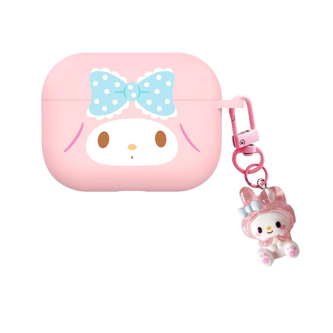 For Airpods 1 2 3 4 Pro Pro 2 Pro 3 Kuromi Melody Matte TPU Earphone Case Accessories Cover For Airpods 1 2