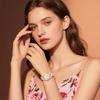 Bohemian Floral Watch with PU Leather Floral and Petal Analog Quartz Watch with Adjustable Arabic and Stylish Perfect Gift for and Christmas Women's