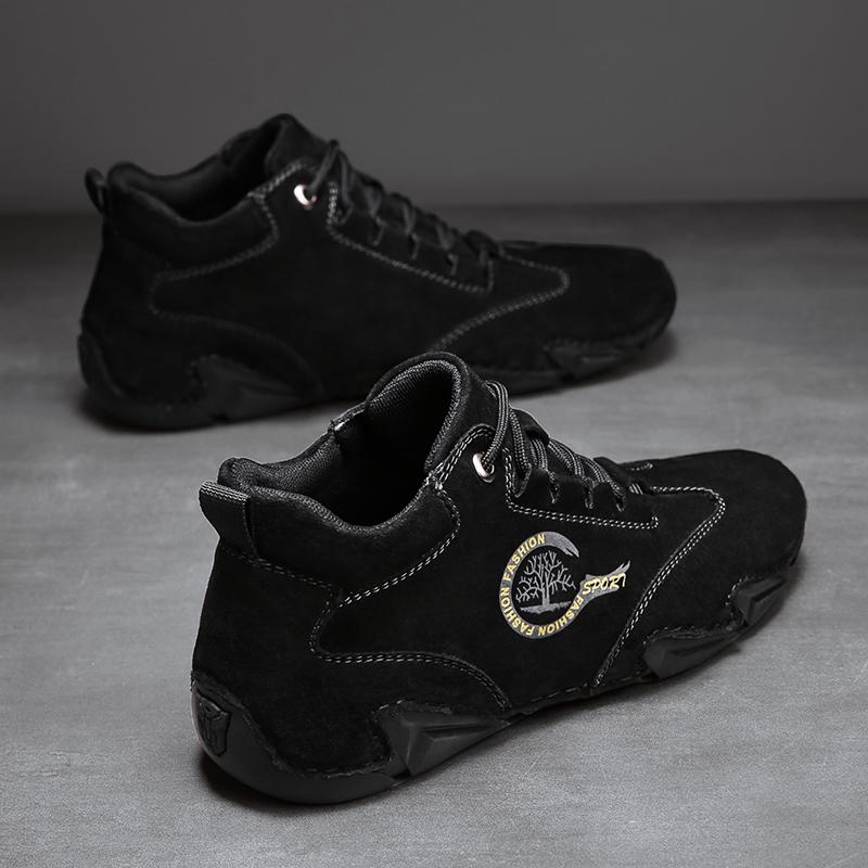 38-46 Высококачественная противоскользящая износостойкая модная повседневная кожаная — фото 6