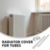1 Set Plastic Radiator Pipe Covers Sturdy Abs Sleeve Central Heating Clip-On Decorative Cover For Home Improvement - Radiator