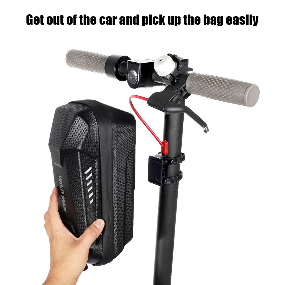 WILD MAN Bicycle Bag Electric Scooter Skateboard EVA Hard Shell Case Bag for M365 Pro Cycling Equipment 2/3/4L