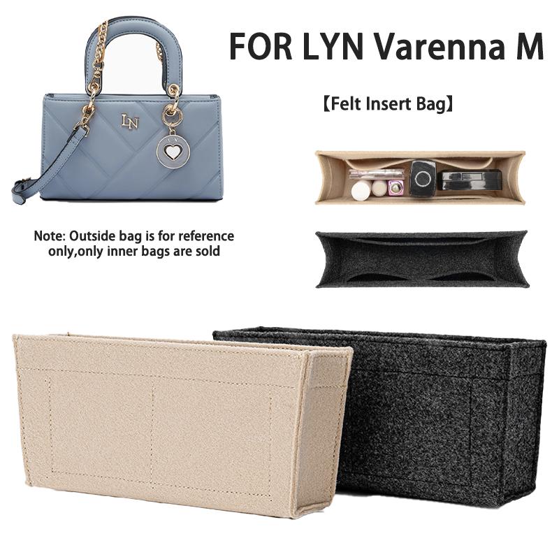 EverToner Felt Insert Bag Fits For LYN Varenna M Cosmetic Bags Handbag Liner Bag Support Travel Portable Insert Purse Organizer