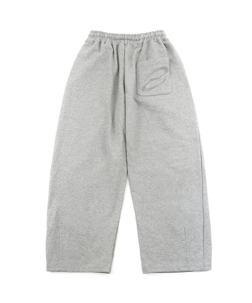 CHICKS Back Logo Embroidered Balloon Pants Melange