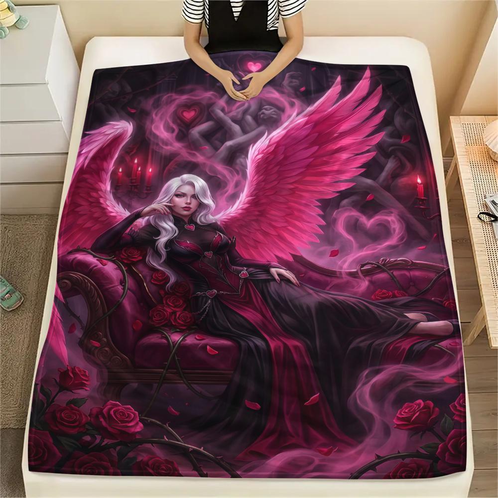Seven Deadly Sins Print Flannel Blanket,High Quality Comfortable for All Seasons,Home Decor,Warmth and Comfort,Perfect for Christmas Gifts