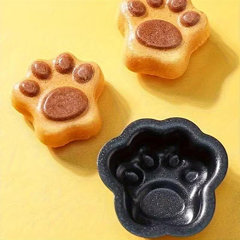 1/5Pcs Cat Claw Cake Mold Non-Stick Aluminum Mini Cake Pan Pastry Molds DIY Baking Tools Home Kitchen Gadgets